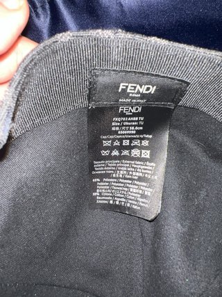 Gorra Fendi Marrón y Negra