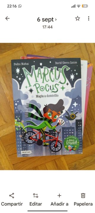 Libro texto infantil MARCUS POCUS