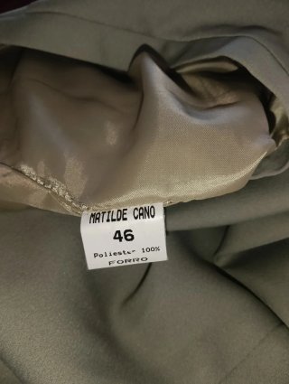 Vestido Matilde Cano Talla 46 Verde