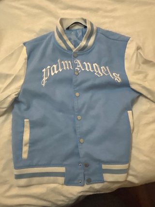 Chaqueta Palm Angels Azul y Blanca