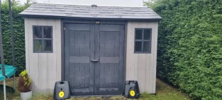 Caseta Keter Oakland Resina 7,2m² + Baldas