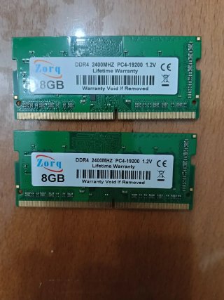 2x Zorq 8GB DDR4 2400MHz RAM