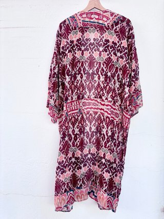 Kimono Intropia estampado rosa Talla M/L