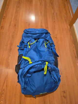 Mochila senderismo 55L azul