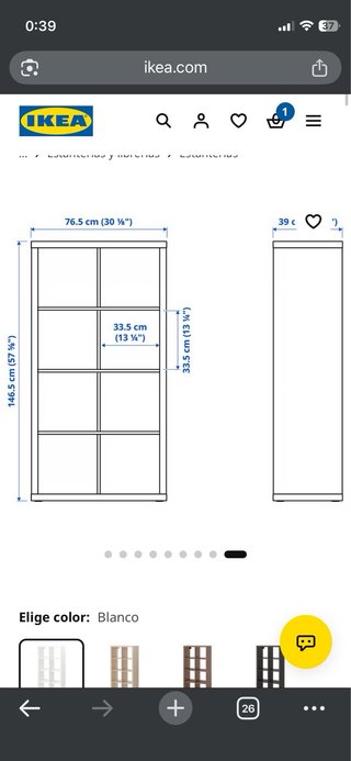 Estantería Kallax Ikea Blanca