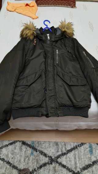 Chaqueta verde militar chico