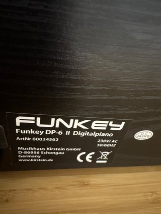Piano electrónico Funkey DP61-ll madera negro