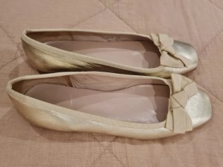Zapatos planos dorados mujer Talla 38
