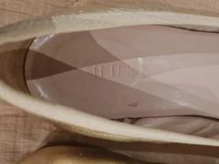 Zapatos planos dorados mujer Talla 38