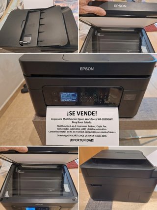 Impresora Multifunción Epson WF-2830DWF Wi-Fi, ADF