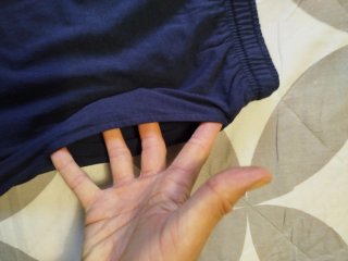 Pantaloncini leggeri con allaccio uomo blu