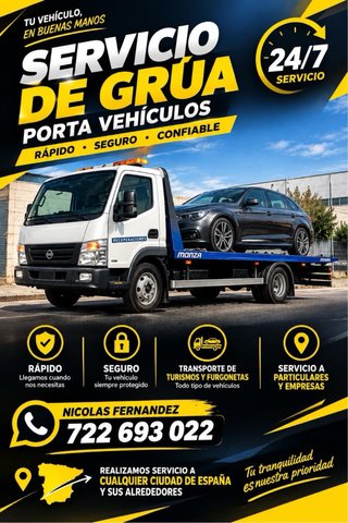 Grua porta coches