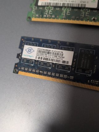 Lote 2 Memorias RAM DDR2 1.5GB (1GB+512MB) Nuevas