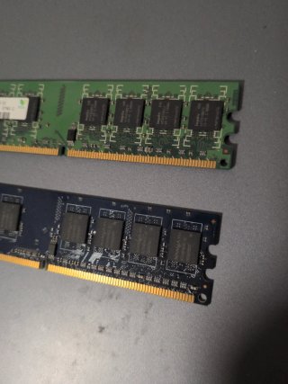 Lote 2 Memorias RAM DDR2 1.5GB (1GB+512MB) Nuevas