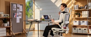Silla ergonómica SIHOO B100 Pro gris/blanca nueva