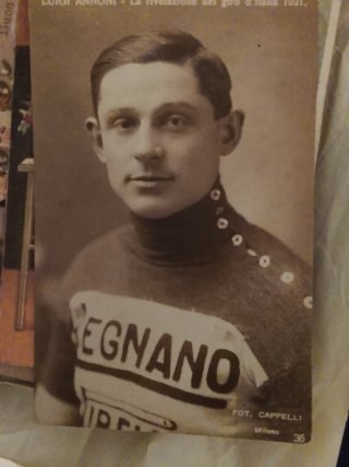 Cartolina storica Luigi Annoni Giro d'Italia 1921