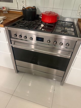 Cocina Gas Smeg 6 Fuegos Horno