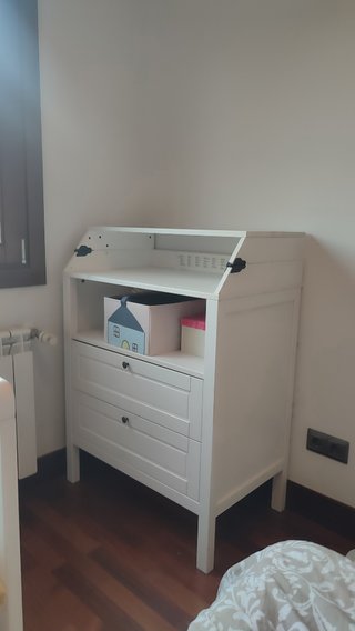 Cómoda cambiador IKEA SUNDVIK Blanca