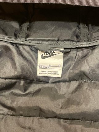 Chaqueta Puffer Nike Infantil Negra XL