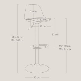 Set Mesa Alta + 3 Taburetes Regulables /tipo Tulip