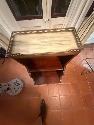 Mueble Telefonero Madera y Metal