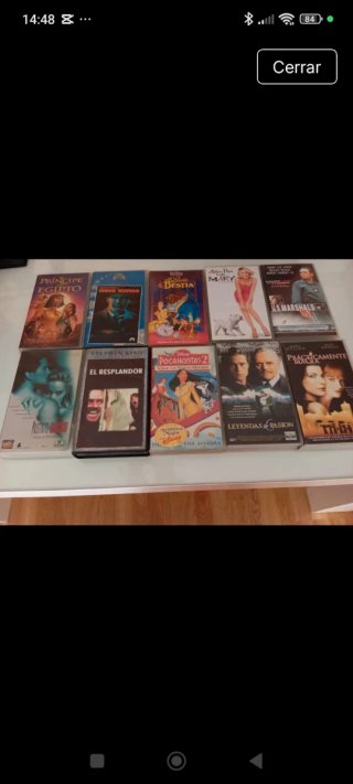 Lote 10 Películas VHS Variadas