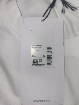 Camiseta Calvin Klein CK Jeans Blanca Talla xl/l