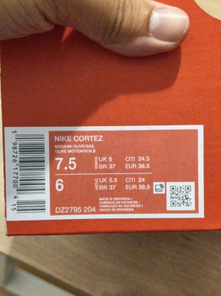 T38,5 Nike Cortez Verde