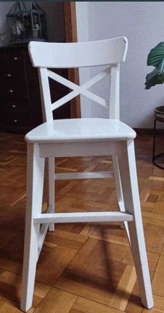 Taburete Ikea Ingolf Blanco