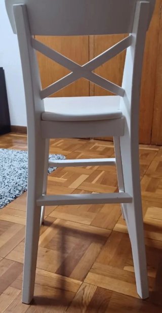 Taburete Ikea Ingolf Blanco