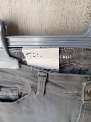 Pull&Bear Skinny Gris Talla S