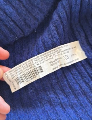 Jersey cuello alto azul