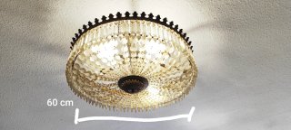 Lámpara de techo de cristal