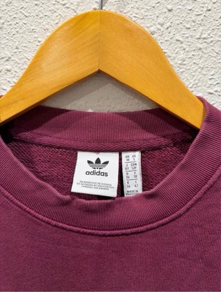 Sudadera Adidas Hombre Burdeos Talla S