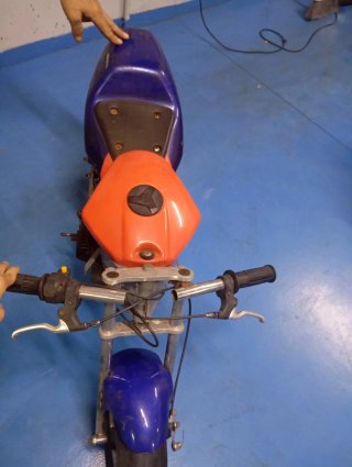 Mini Moto Roja y azul