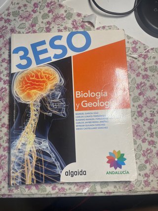 Libro biología y geología, 3 ESO