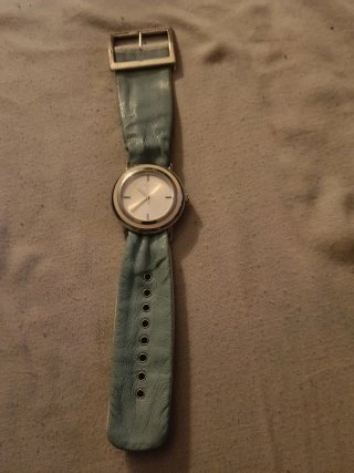 Reloj Mujer Plata y Azul