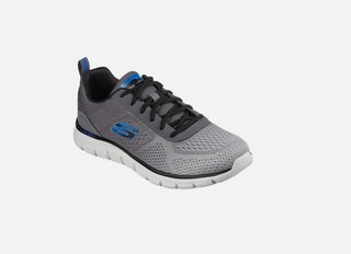 Zapatillas Skechers Hombre Gris y Azul