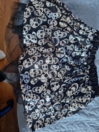 Falda Talla Única Calaveras