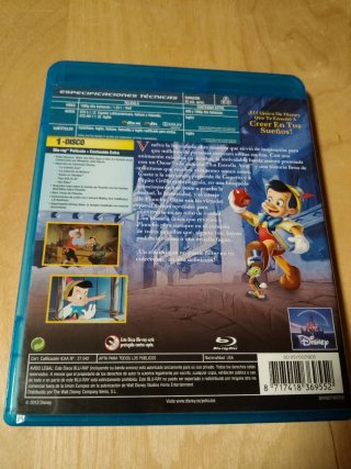 Blu-ray Pinocho Disney Los Clásicos Español