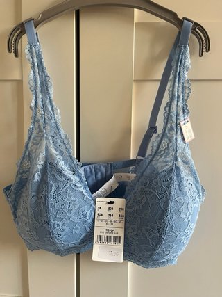 Sujetador Tezenis encaje azul claro 90B