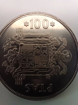 Moneda 100 Pesetas Juan Carlos I 1975 Cuproníquel