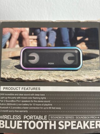 Altavoz DOSS Ultra Bass Bluetooth Multicolor