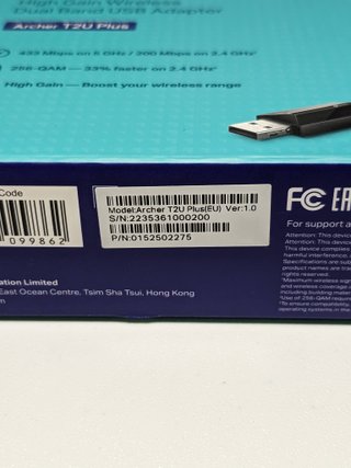 Adaptador WiFi USB TP-Link Archer T2U Plus