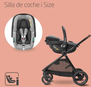 Maxi-Cosi Zelia S Trio carrito bebé 3 en 1 gris