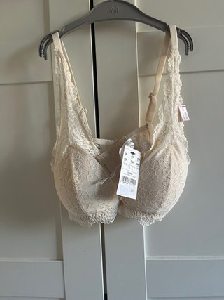 Sujetador encaje Tezenis 90B crema nuevo