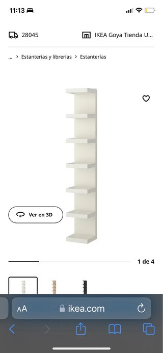 Estantería Ikea Lack Blanca