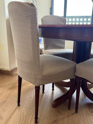 Mesa de comedor extensible de madera