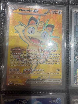 Carta Pokémon Meowth EX 107/088