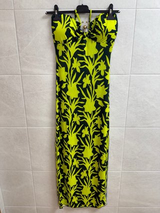 Vestido largo estampado floral